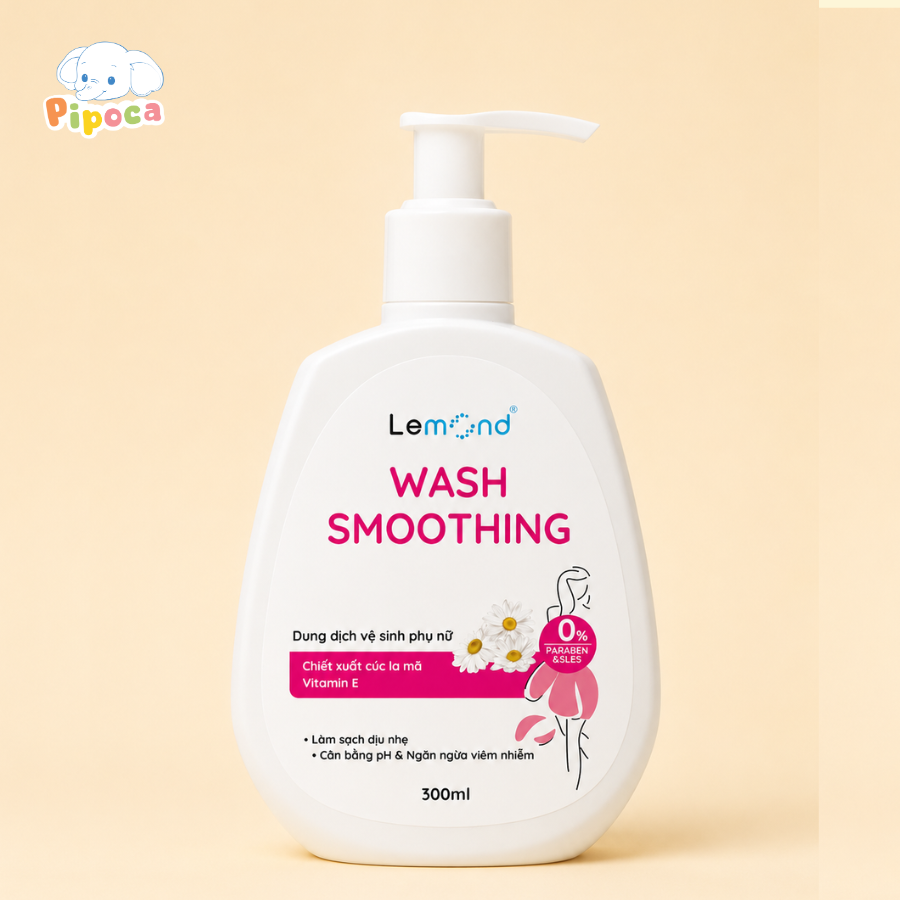 Dung dịch vệ sinh phụ nữ dịu nhẹ Lemond Wash Smoothing