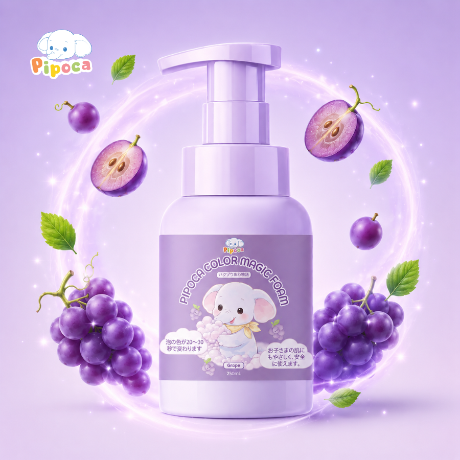 Bọt rửa tay đổi màu Pipoca Color Magic Foam Grape